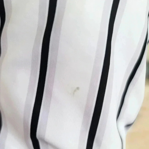 Cupshe Black White Striped One Piece Bathing Suit Sz XL - Picture 7 of 8